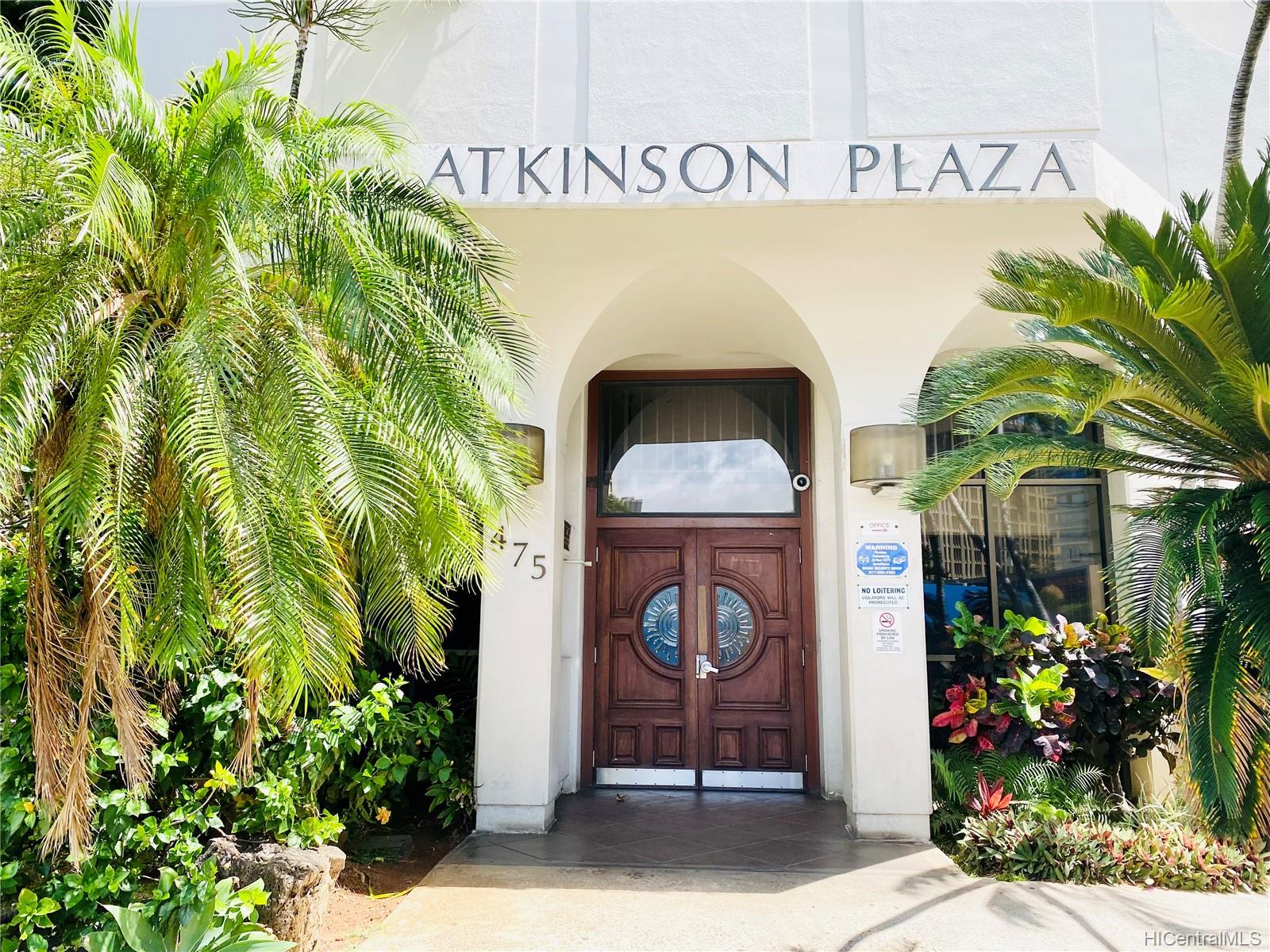 Atkinson Plaza 475 Atkinson Drive Unit 1805 Honolulu HI 96814 listed 07