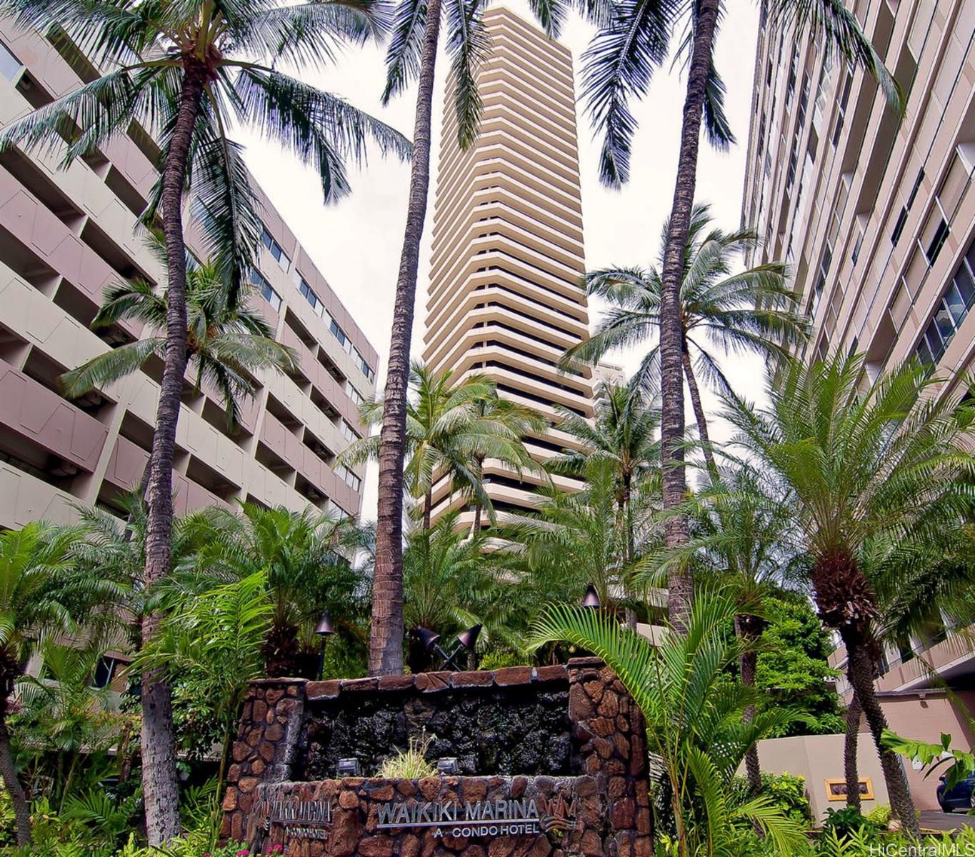 Waikiki Marina Condominium 1700 Ala Moana Boulevard  Unit 3704