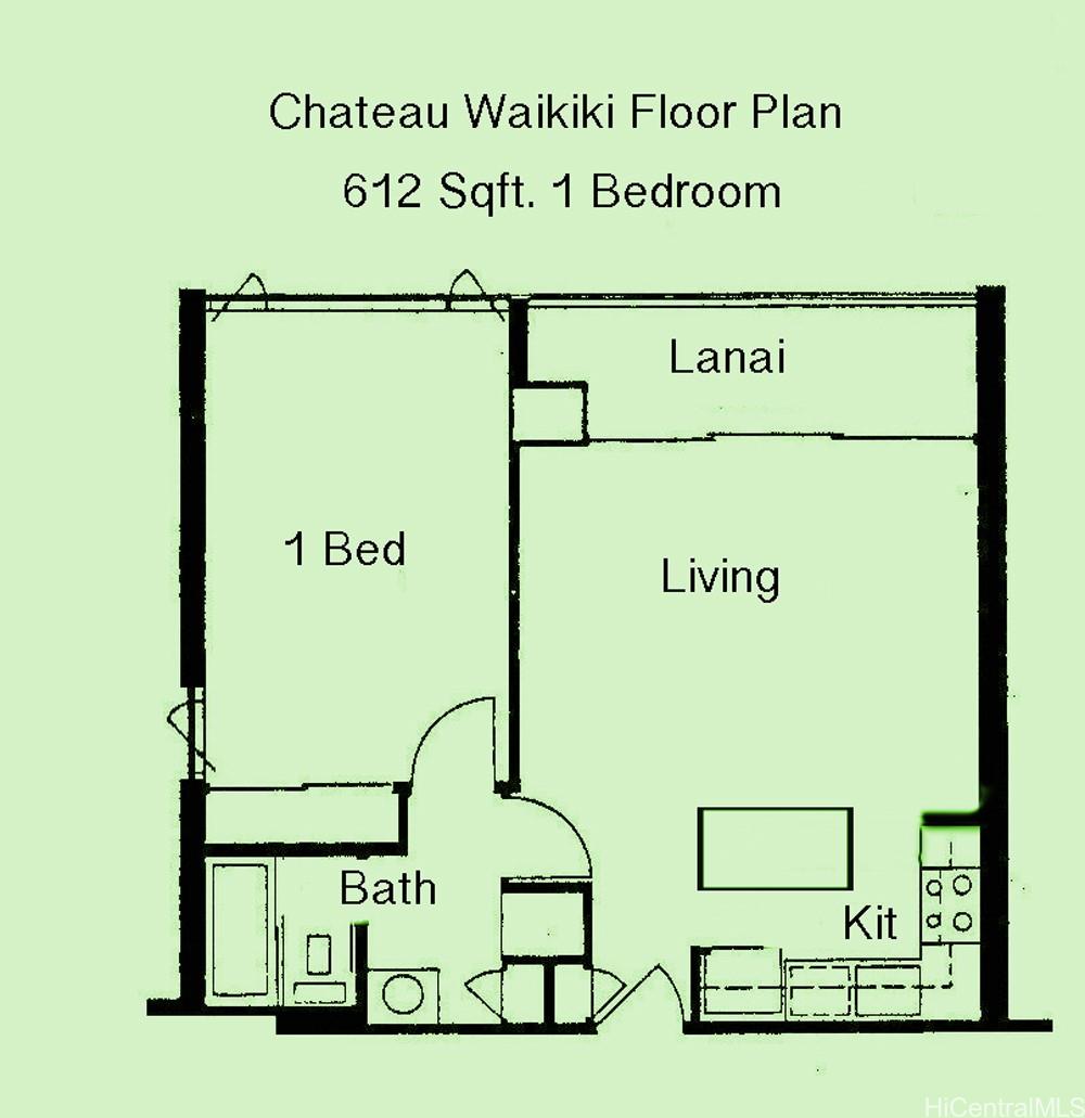 Chateau Waikiki 411 Hobron Lane  Unit 1401