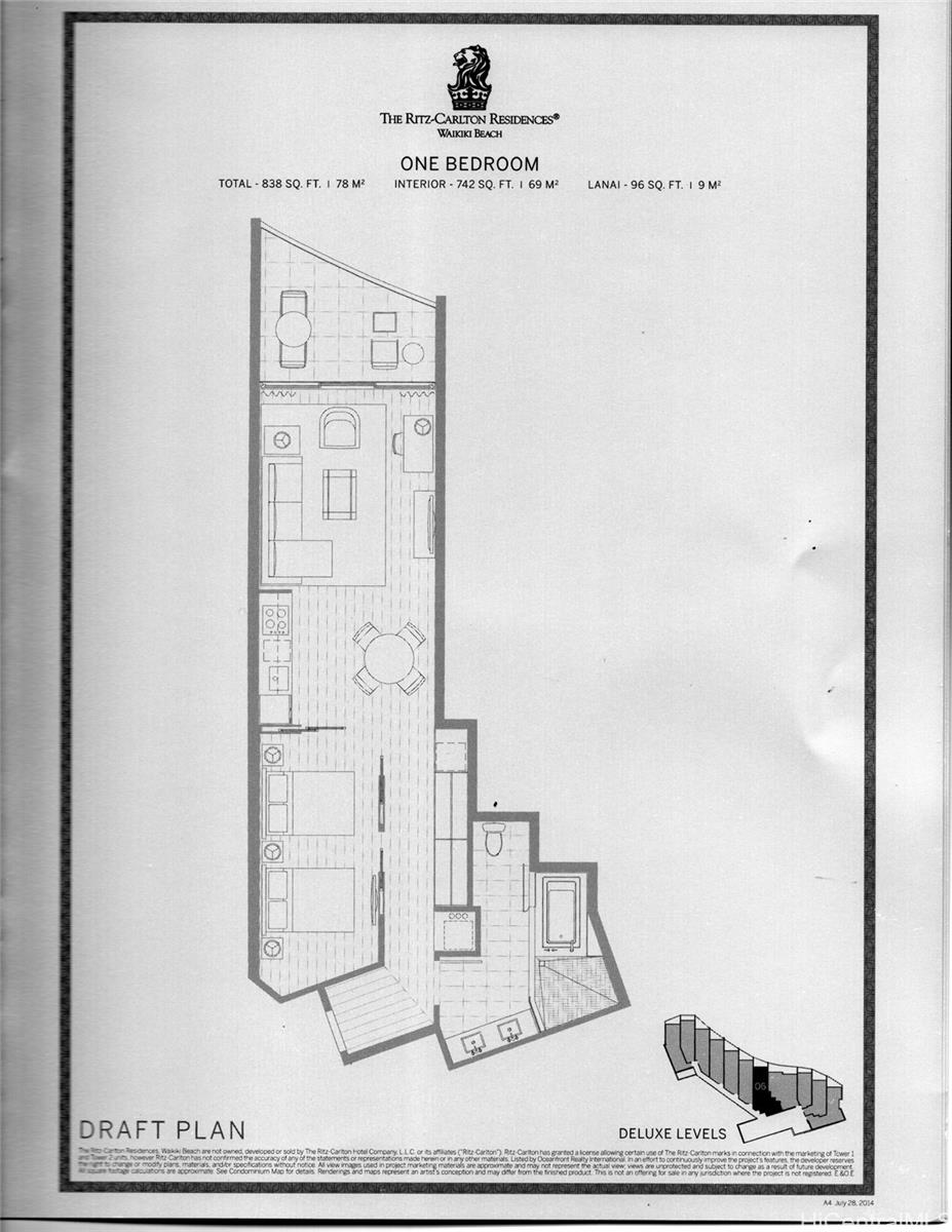 The Ritz-carlton Residences Twr 2 - 383  2139 Kuhio Avenue  Unit 1706