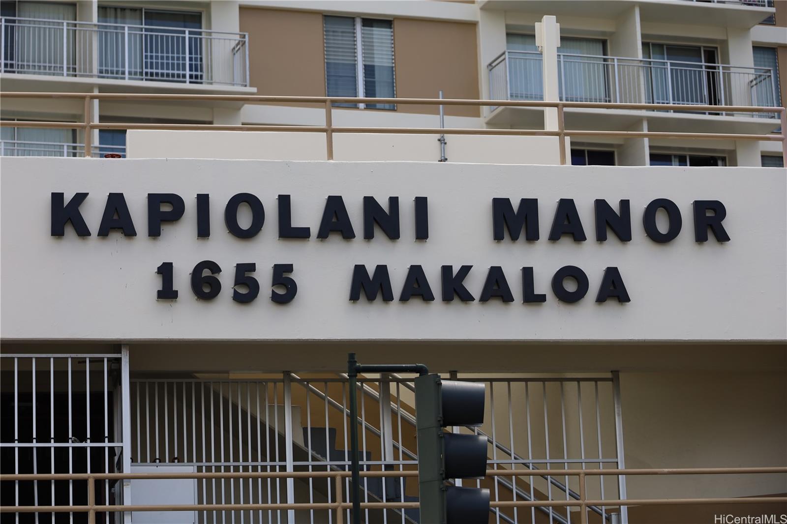 Kapiolani Manor 1655 Makaloa Street  Unit 906